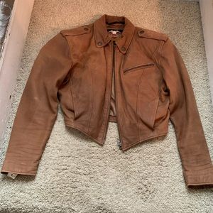 Vintage Harley Davidson leather jacket and skirt